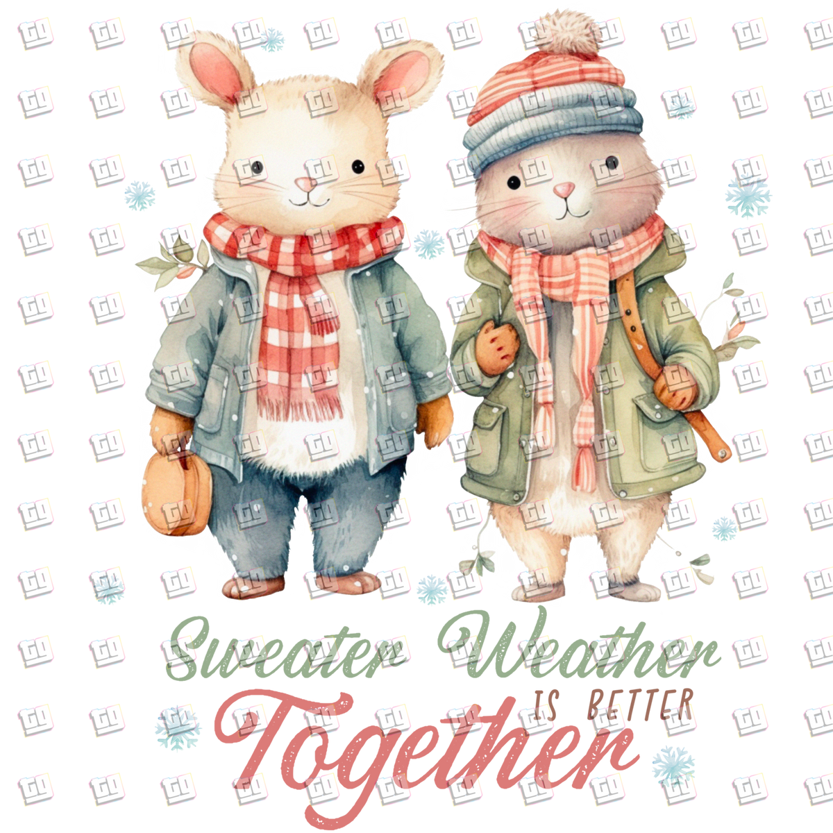 Sweater Weather Is Better Together - Holidays - DTF Transfer