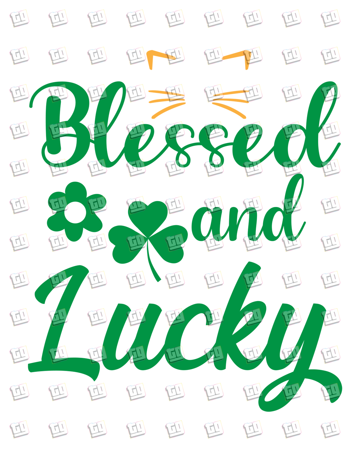Blessed And Lucky - St. Patrick's Day - DTF Transfer