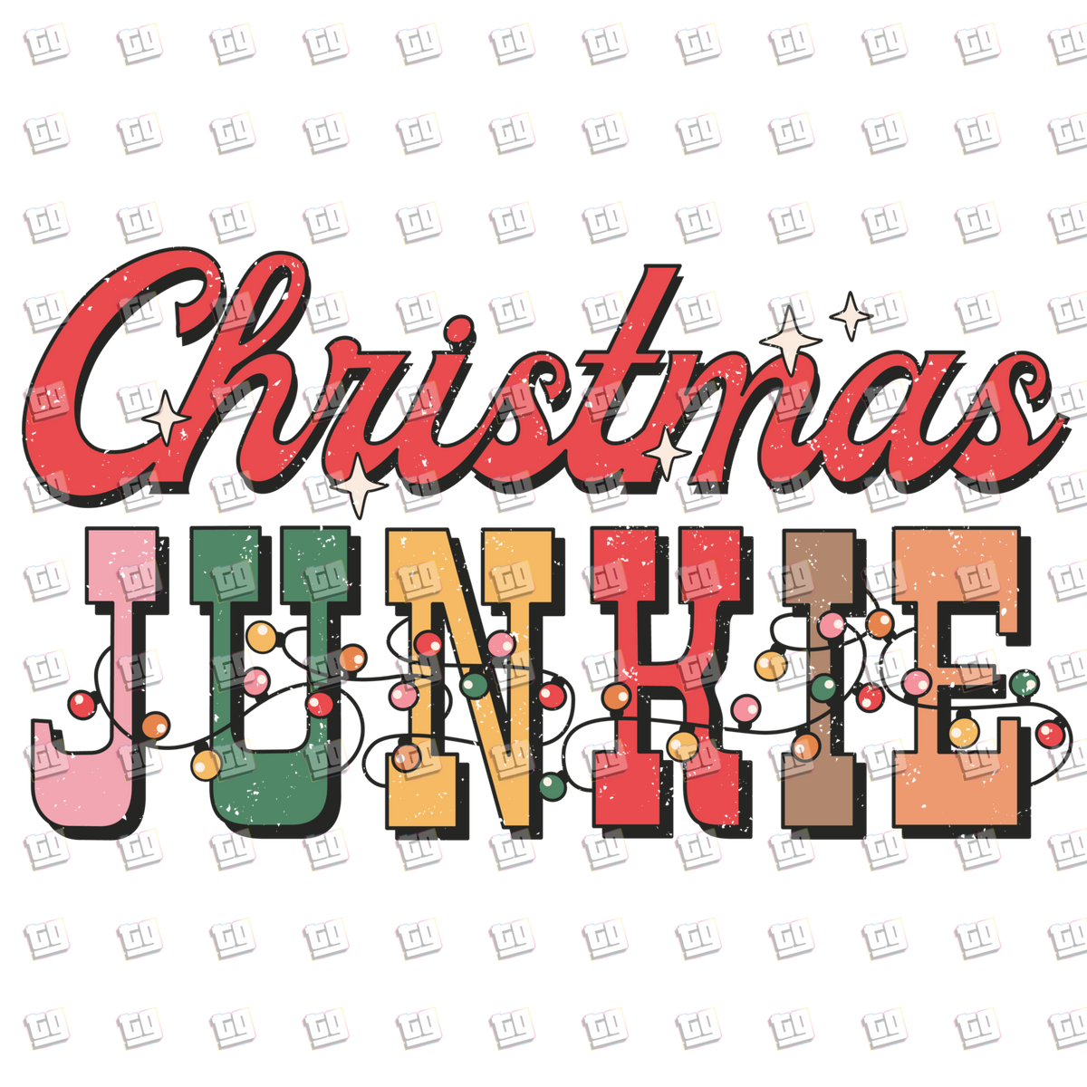 Christmas Junkie - Holidays - DTF Transfer