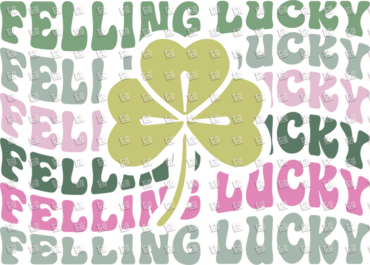 Feeling Lucky (Clover) - St. Patrick's Day - DTF Transfer