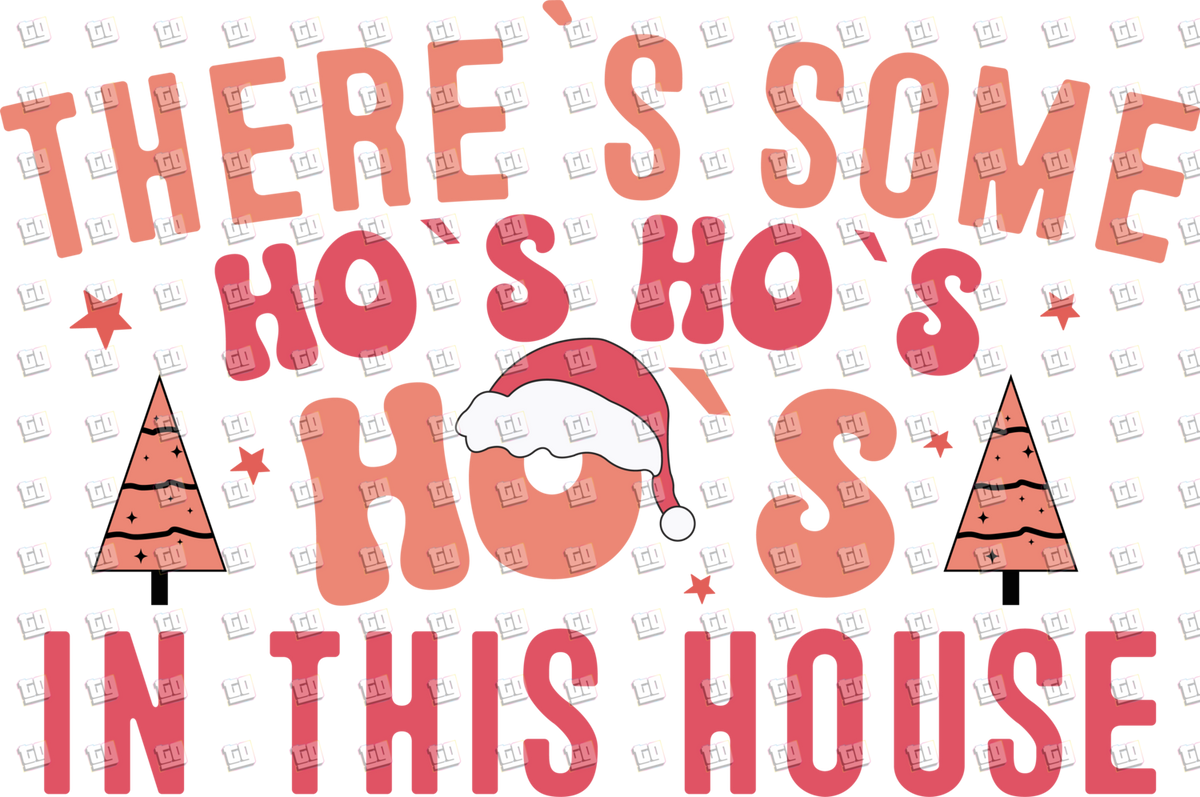There's Some Ho's Ho's Ho's In This House - Holidays - DTF Transfer