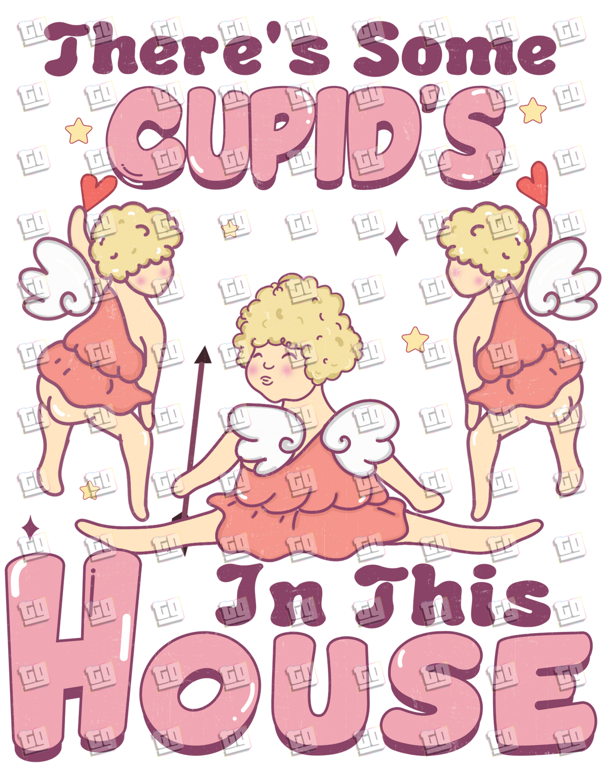There's Some Cupids In This House (Dancing) - Valentines - DTF Transfer
