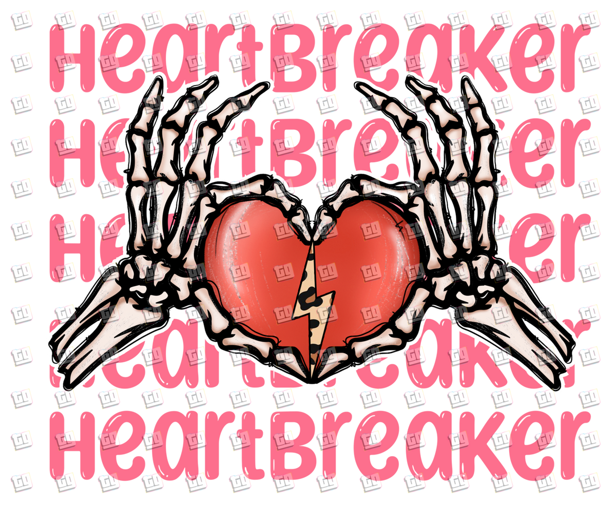 Heartbreaker (Skeleton Hands With Broken Heart) - Valentines - DTF Transfer