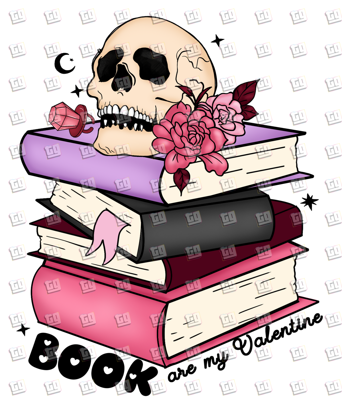 Books are My Valentine - Valentines - DTF Transfer