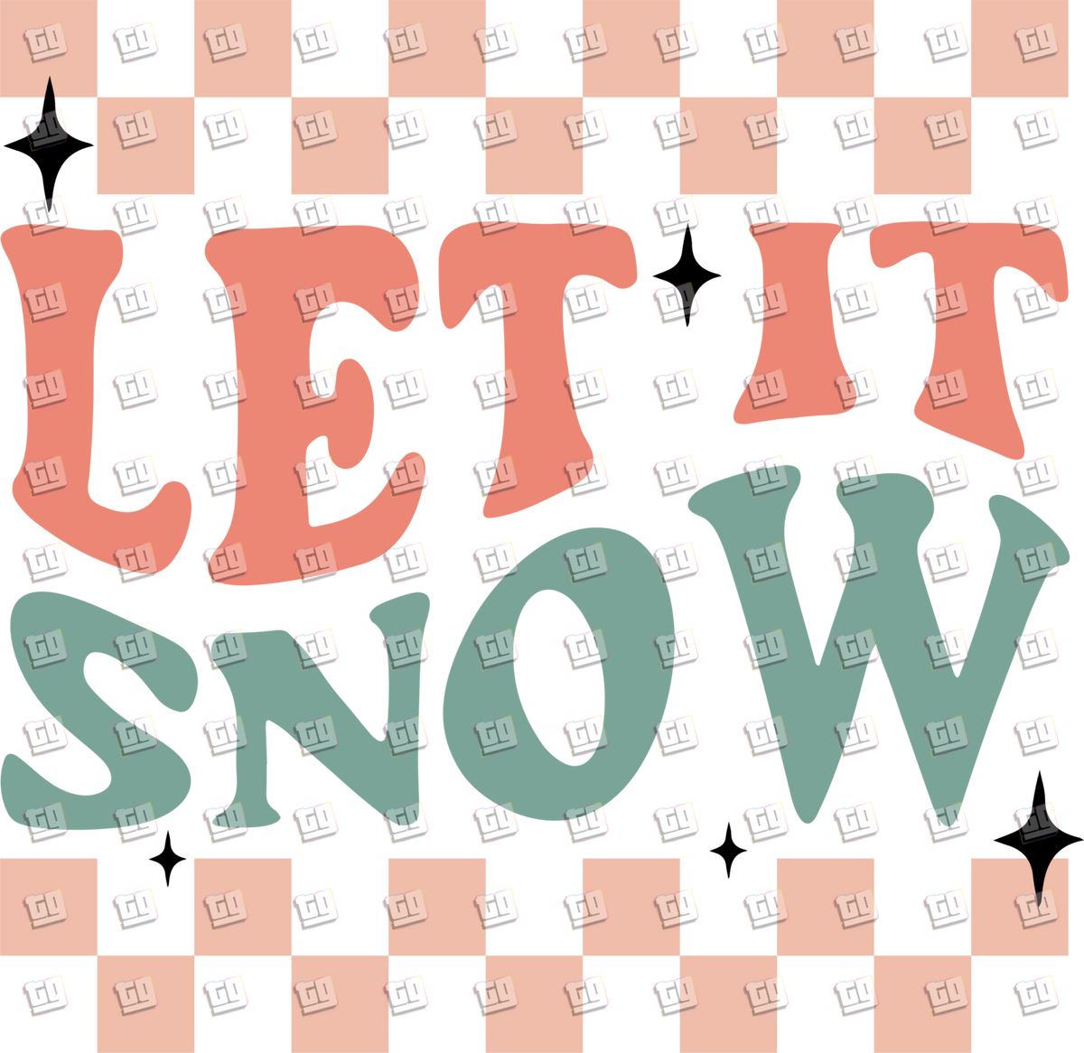 Let It Snow - Holidays - DTF Transfer