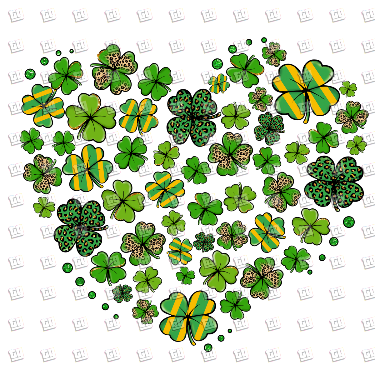 Shamrock Heart - St. Patrick's Day - DTF Transfer