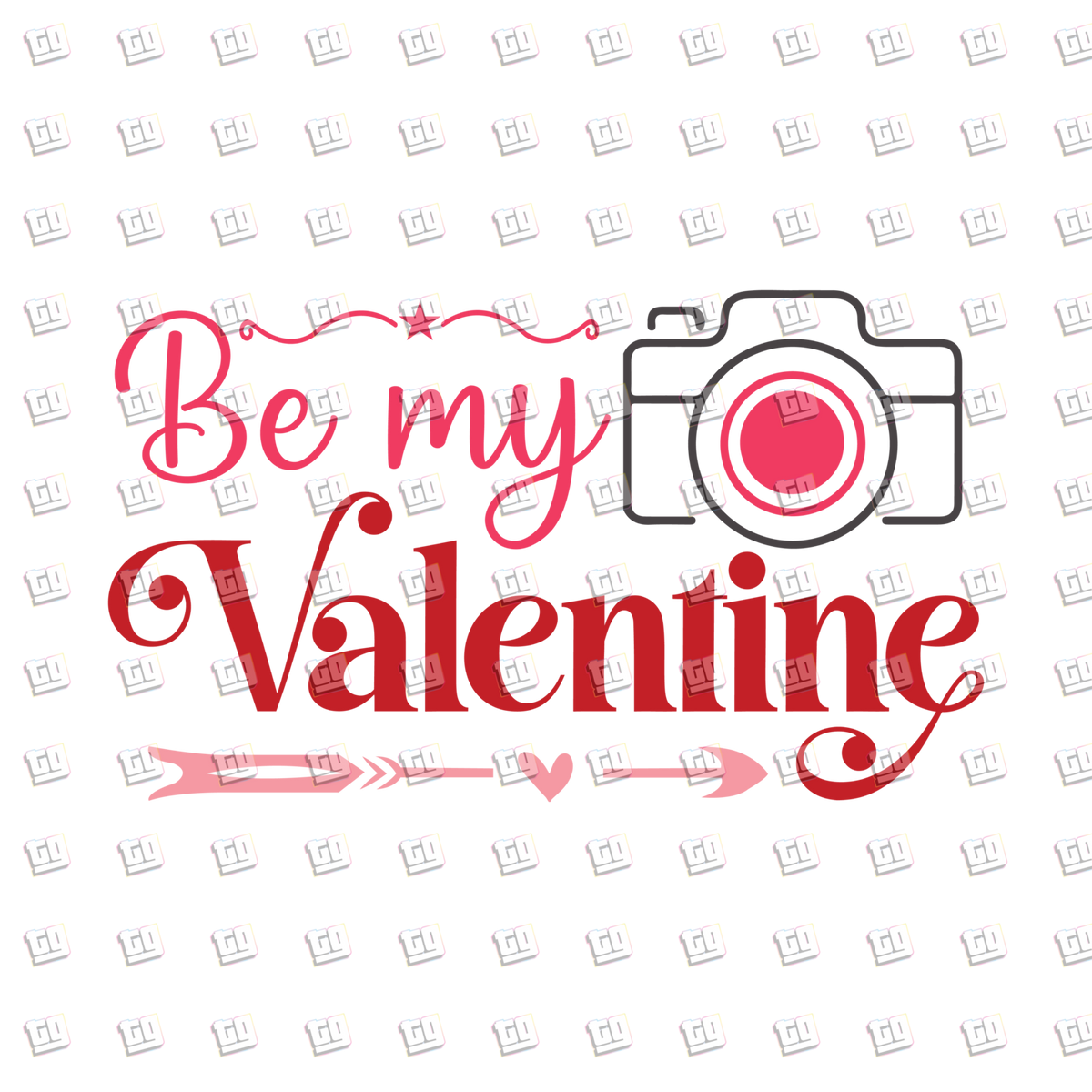 Be My Valentine (Camera)- Valentines - DTF Transfer