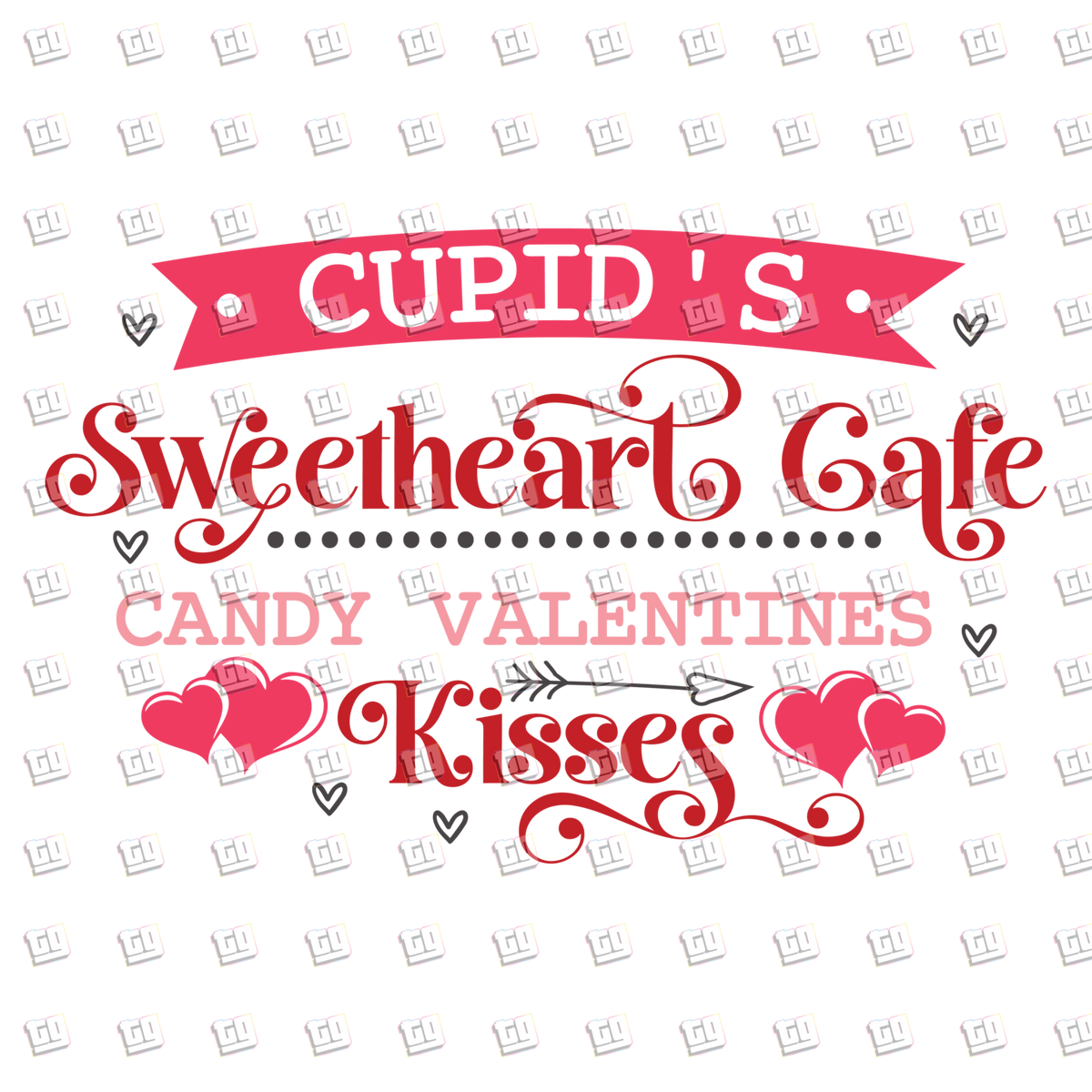 Cupid's Sweatheart Cafe- Valentines - DTF Transfer