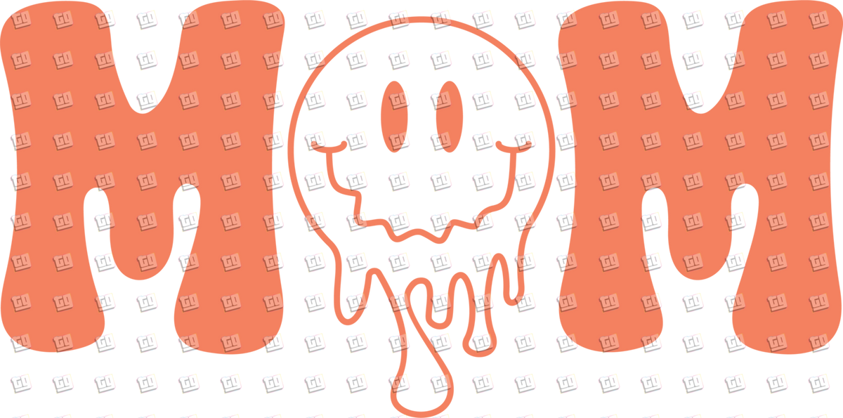 Mom Smiley Face - Mom - DTF Transfer