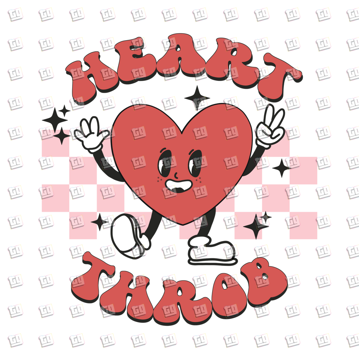 Heart Throb - Valentines - DTF Transfer