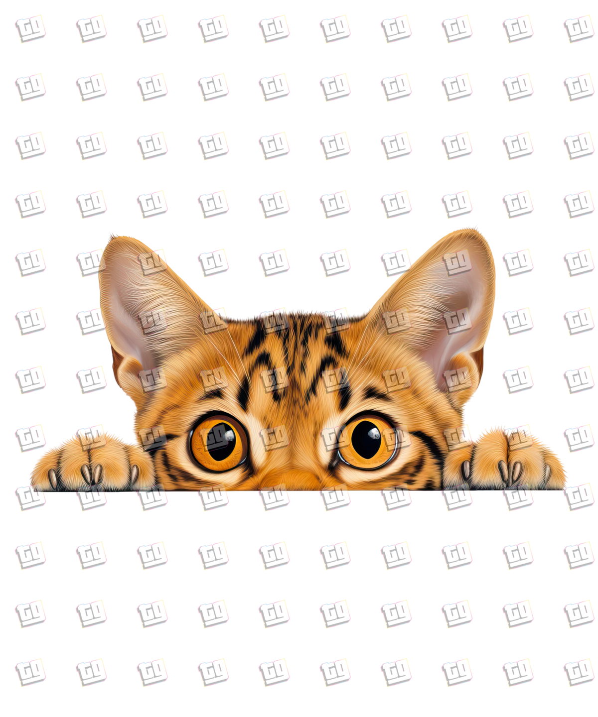 Ocicat Cat Peeking - Cat - DTF Transfer