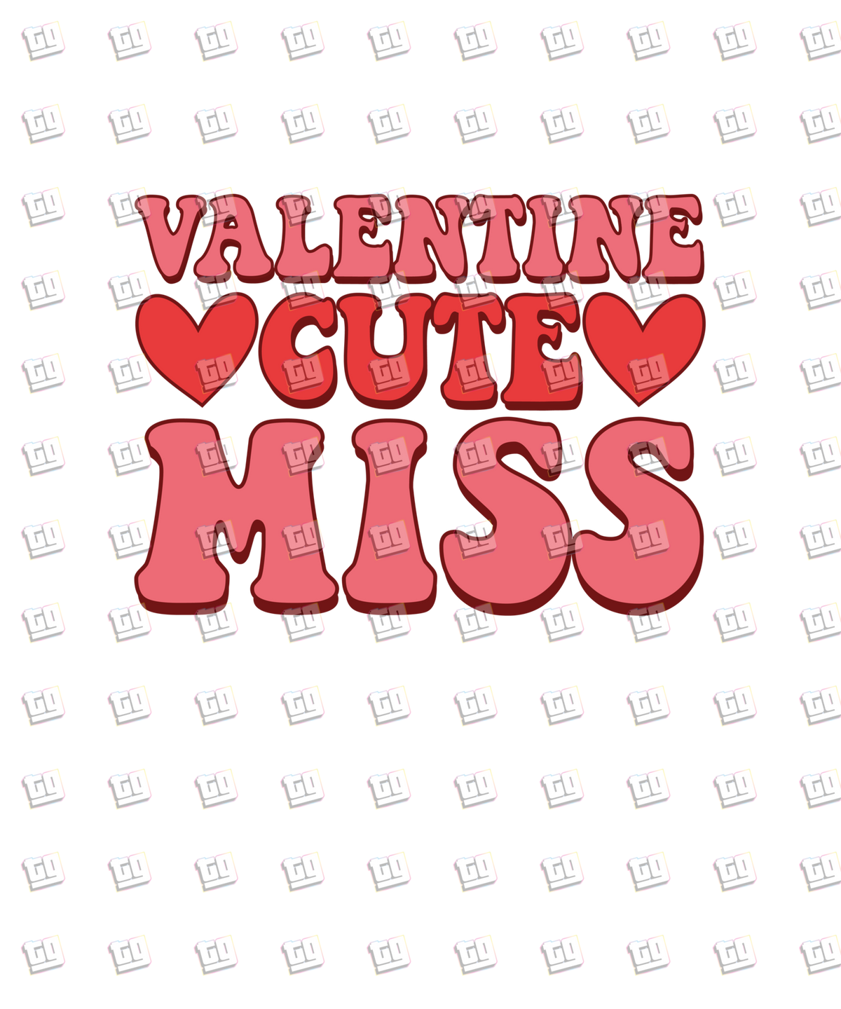 Valentines Cutie Miss - Valentines - DTF Transfer