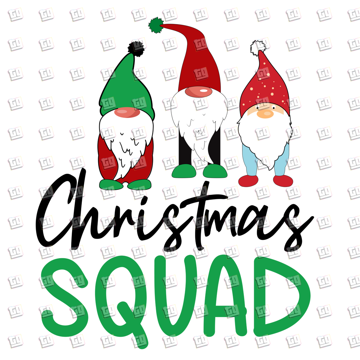 Christmas Squad Gnomes- Holidays - DTF Transfer