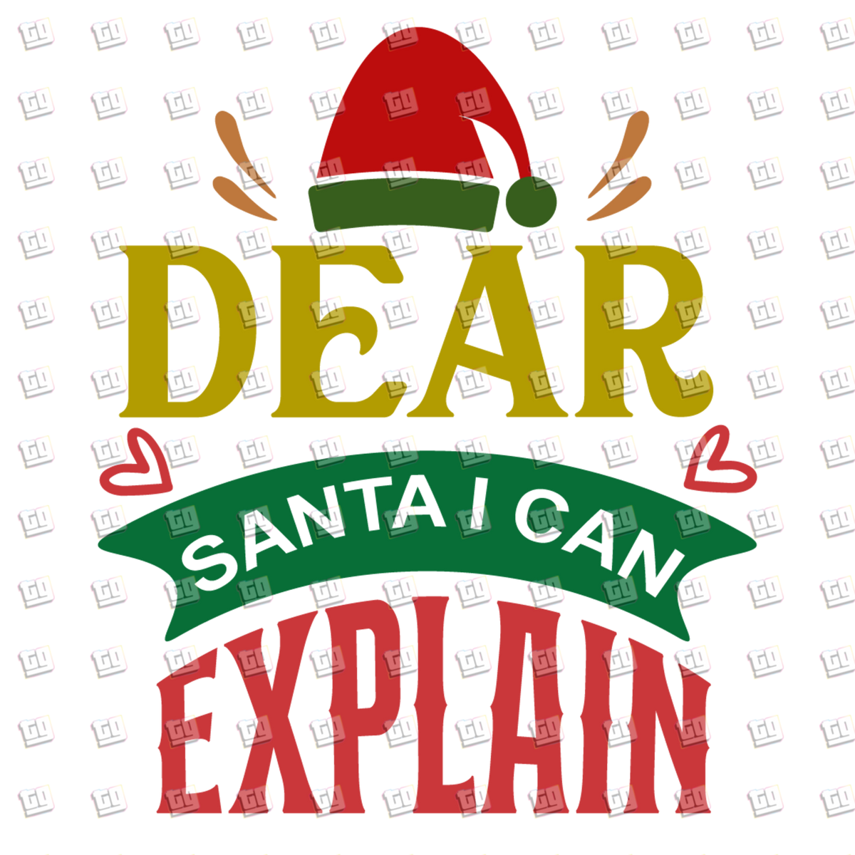 Dear Santa I Can Explain - Holidays - DTF Transfer