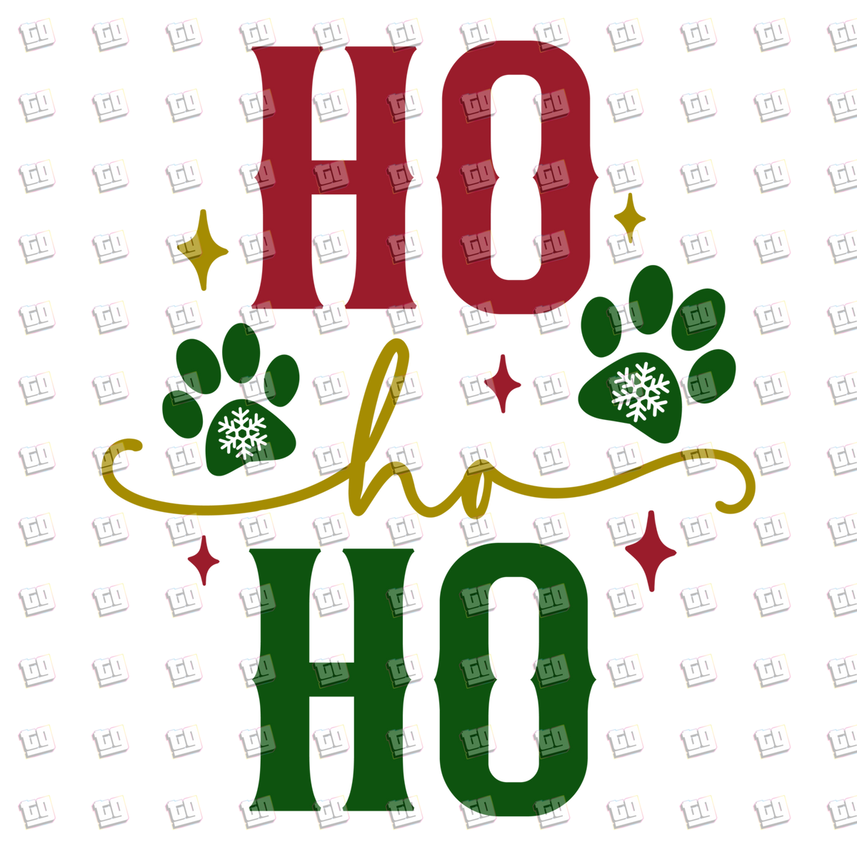 Ho Ho Ho Christmas - Holidays - DTF Transfer